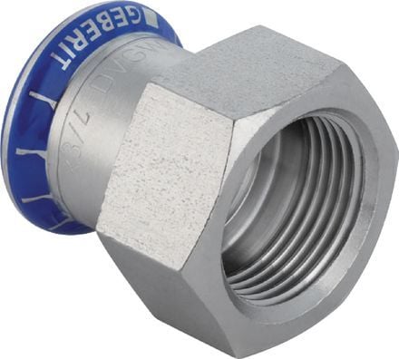 GEBERIT Overgang rustfri 42-11/2 muffe / muffe mapresss