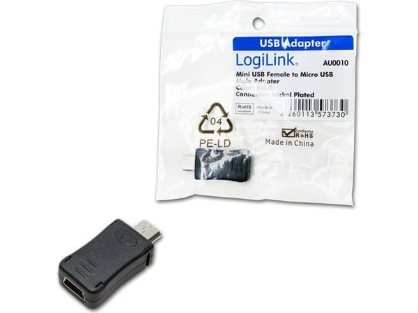 LogiLink AU0010, Micro USB, Mini USB, Sortera
