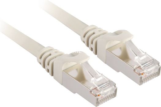 Sharkoon - Koblingskabel - RJ-45 (hann) til RJ-45 (hann) - 25 cm - SFTP - CAT 6