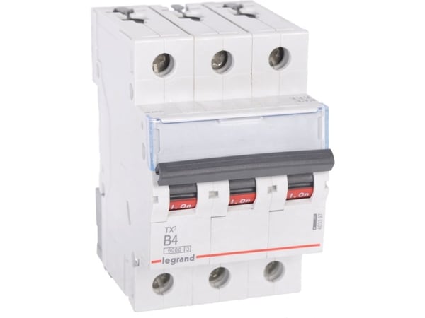 Legrand TX3, Dvärgbrytare, Typ B, IP20, 240 - 415 V