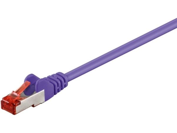 MicroConnect - Nettverkskabel - RJ-45 (hann) til RJ-45 (hann) - 5 m - 6 mm - SFTP - CAT 6 - halogenfri, rund, flertrådet - purpur