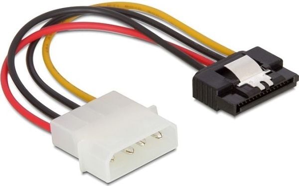 Delock - Strømadapter - SATA-strøm (hann) til 4-pin intern strøm (hann) - 12 cm