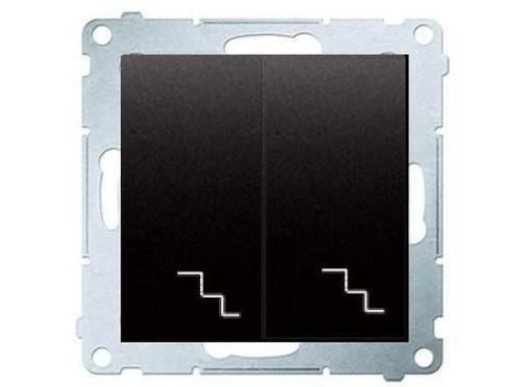 Kontakt-Simon DW6/2.01/48, Plast, Anthracit, IP20, IP44, 250 V, 10 A, 75 mm