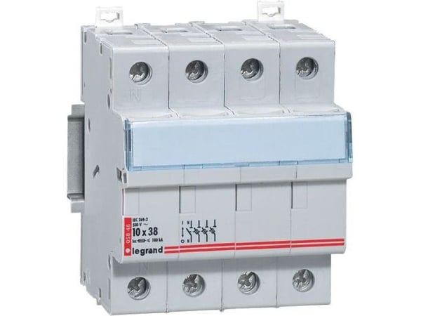 Legrand sylindrisk sikringskobler 3P+N 10x38mm RB348 (005848)
