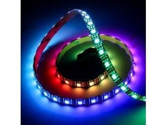 Lamptron Tasma LED RGB, strømadapter, fjernkontroll, 2 m (LAMP-LEDFP1005)
