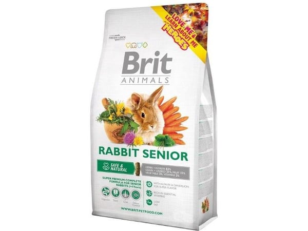 Brit ANIMALS 1,5 kg KRÓLIK SENIOR COMPLETE (kanin senior)