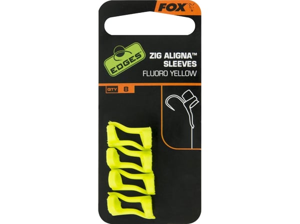 FOX Zig Aligna Sleeves x8 Fluoro Yellow (CAC666)