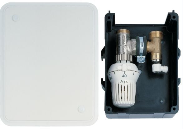 Golv värme RTL-kit, inställning 20–50 °C, dold termostat O1