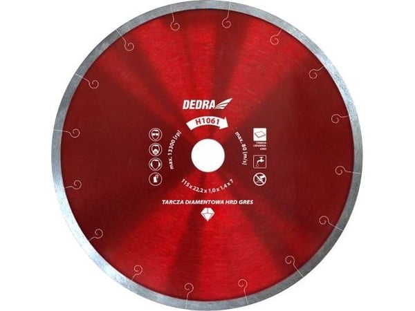 Dedra Disc HRD GRES supertynn for hard keramikk 180x25,4 mm (H1064E)