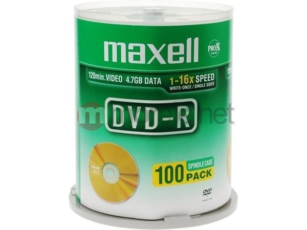 Maxell - 100 x DVD-R - 4.7 GB 16x - kakeboks
