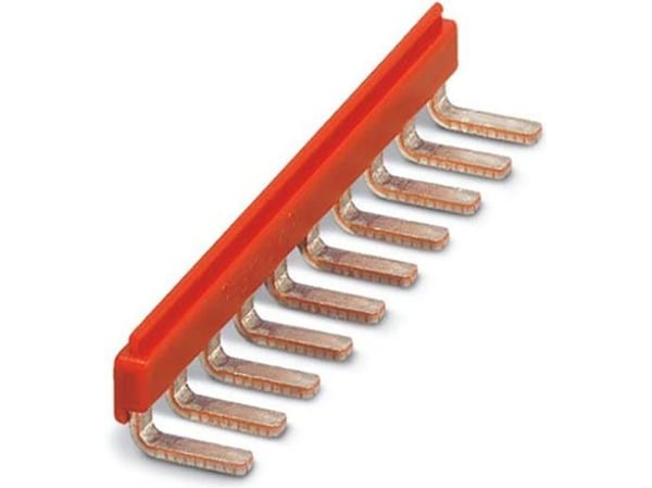Phoenix Contact instickbrygga 10-polig raster 6,15 mm röd EB 10-DIK RD (2716774)