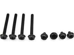XSPC 5060175582379, Svart, 6 mm, 8 stykker
