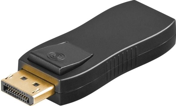 Goobay HDMI DisplayPort Adapter, DisplayPort, HDMI, Musta