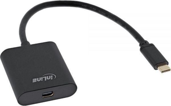InLine 64105B, 0,2 m, USB Type-C, Mini DisplayPort, Uros, Naaras, Suora