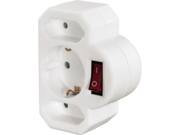 Hama 00108846, Tyyppi F, Universaali, 230 V, Valkoinen, 3500 W, Uros/naaras