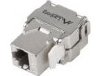 Lanberg KSF6-2000 - Modulinnlegg - CAT 6 - FTP - RJ-45 - sølv