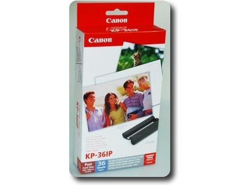 Canon KP-36IP - 100 x 148 mm bläckpatron/papperssats - för Canon SELPHY CP1000, CP1200, CP1300, CP1500, CP530, CP790, CP800, CP820, CP900, CP910