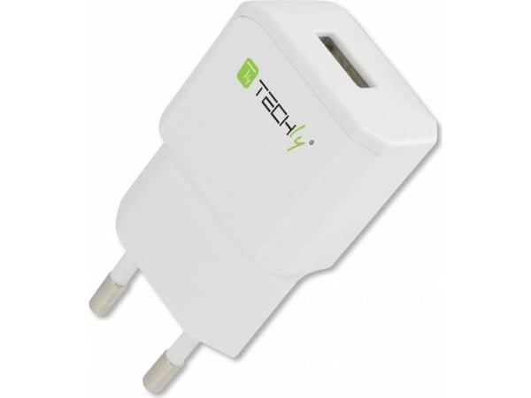 TECHly Travel Adapter - Virtasovitin - 2,1 A (USB) - valkoinen