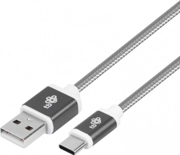 USB till USB-C-kabel 1,5 m grå