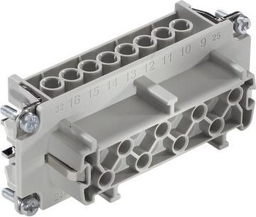 Lapp EPIC H-BE 16 BS, Ruuvi, Upotus, 0.5 - 2.5 mm², 2 mO, 6 kV, 600 V