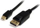 MicroConnect - DisplayPort-kabel - Mini DisplayPort (hann) til DisplayPort (hann) - 3 m - 4K-støtte - svart