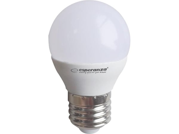 Esperanza - LED-lyspære - form: G45 - E27 - 5 W (ekvivalent 40 W) - klasse A+ - varmt hvitt lys - 3000 K