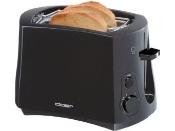 Cloer 3310 - Brødrister - 2 skive - svart