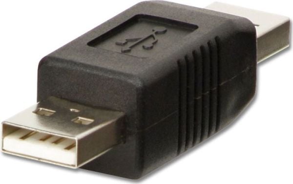 Lindy 71229, USB A, USB A, Svart