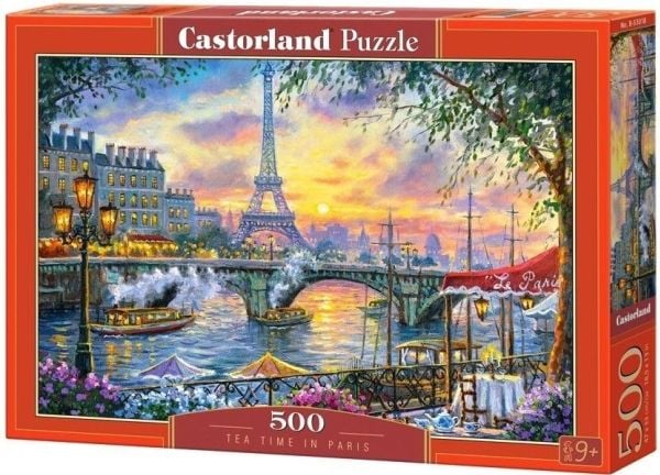 Castorland Tea Time in Paris, 500 stykker, By, 9 år