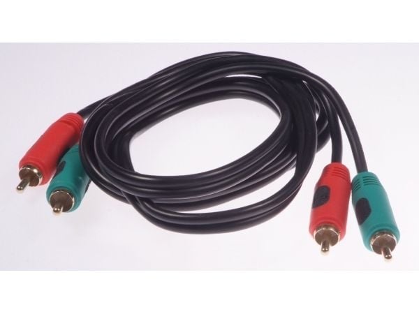 Libox RCA-kabel (Cinch) x2 til RCA (Cinch) x2 1,5 m svart (LB0019)