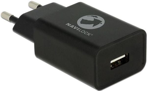 Tragant - Strømadapter - 12 watt - 2.4 A (USB) - på kabel: Micro-USB - svart