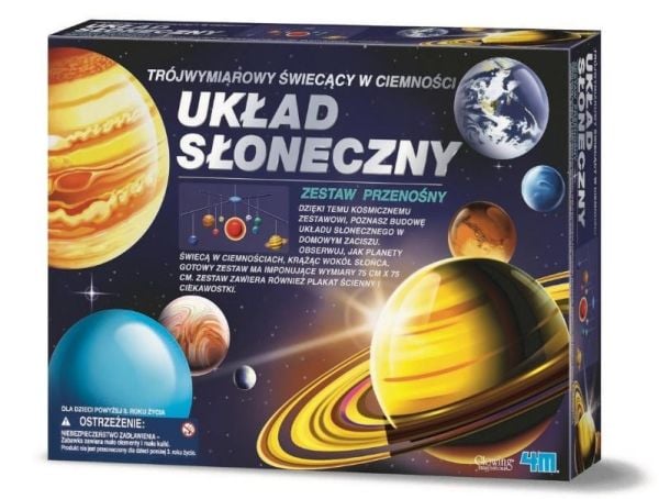 Borella Kit sistema solare rotante in 3D, 6 år, Plast