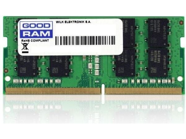 GOODRAM - DDR4 - modul - 8 GB - SO DIMM 260-pin - 2400 MHz / PC4-19200 - CL17 - 1.2 V - ikke-bufret - ikke-ECC