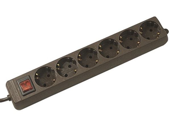 Bachmann Selly, 6 AC-pistorasia(a), 16 A, 3680 W, Musta, 1,5 m, 20 kpl