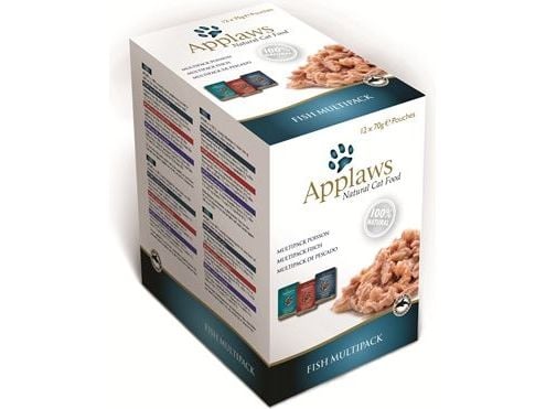 Applaws Fish Selection multipakke katt 12x70 g