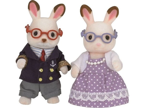 Sylvanian Families Chocolate Rabbit Grandparents