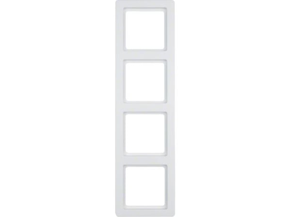Berker 10146089, Valkoinen, Duroplast, Berker, Kankaan tekstuuri, Berker Q.1, 2 kpl