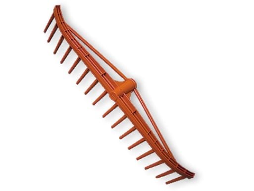 Bradas tradisjonell rive for gress 16 tenner 59 cm uten skaft (KTG116)