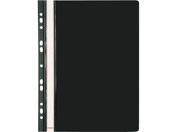 Biurfol hengeperm hard PVC A4 | 20 stk | svart (BF5197)