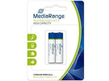 MediaRange MRBAT122 - Batteri 2 x AAA - NiMH - (ladbare) - 1000 mAh