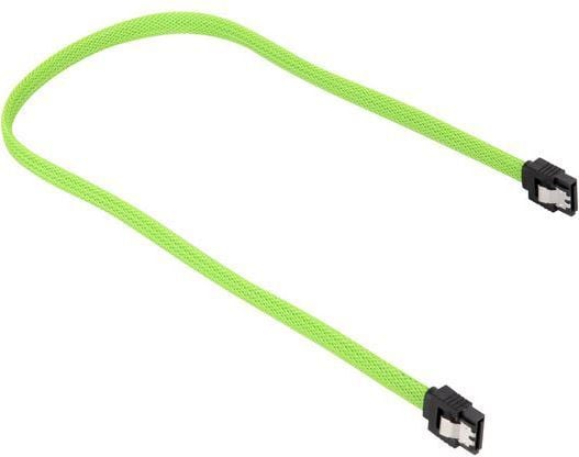 Sharkoon - SATA-kabel - Serial ATA 150/300/600 - SATA (hunn) til SATA (hunn) - 30 cm - låst - grønn
