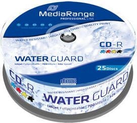 MediaRange - 25 x CD-R - 700 MB (80 min) 52x - blekkstråleskrivbar overflate - spindel