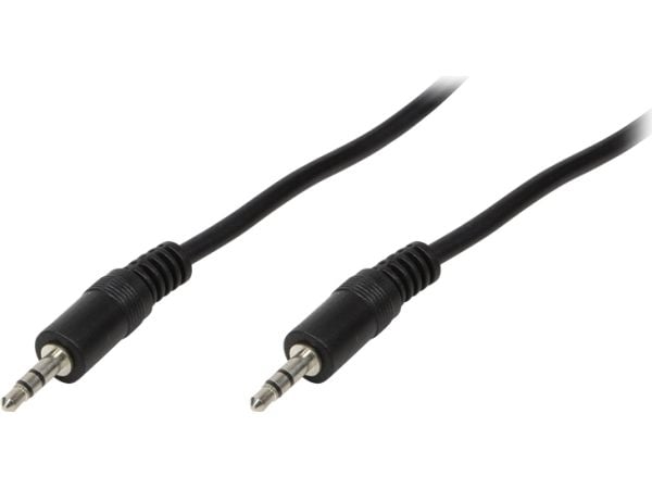LogiLink 3.5mm - 3.5mm, 0.2m, 3.5mm, Hankjønn, 3.5mm, Hankjønn, 0,2 m, Sort