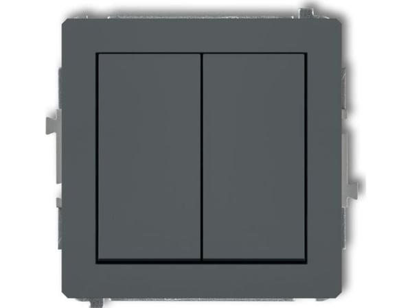 Karlik 28DWP-2, tasokytkin, grafiitti, IP20, IP44, 250 V, 10 A