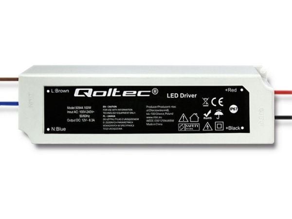 Qoltec - LED driver - 100 Watt - 8.3 A