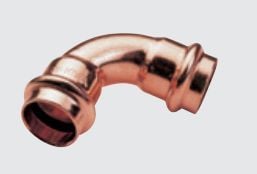 Conex dubbelvinkel 90° mm från serie B Press koppar 18 mm (P500201800000)