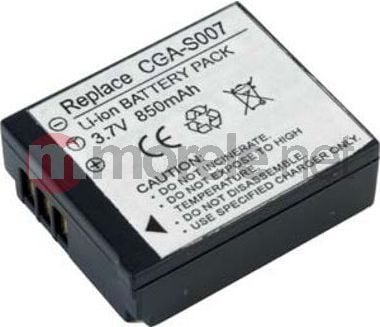 ANSMANN A-Pan CGA S007 - Kamerabatteri - Li-Ion - 800 mAh - for Panasonic Lumix DMC-TZ11, TZ15, TZ3EG-TA, TZ4EGM-S, TZ4E-K, TZ4E-S, TZ4P-S, TZ5E-S