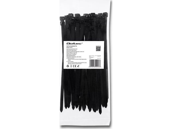 Qoltec - Kaapelinjohtimet - 20 cm - lajitelma (pakkaus 50 kpl)