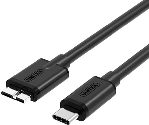 Unitek Y-C475BK - USB-kabel - USB-C (hann) til Micro-USB Type B (hann) - USB 3.1 Gen 1 - 1 m - svart