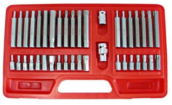 Megasett XZN Torx-bits 40 stk. 10740